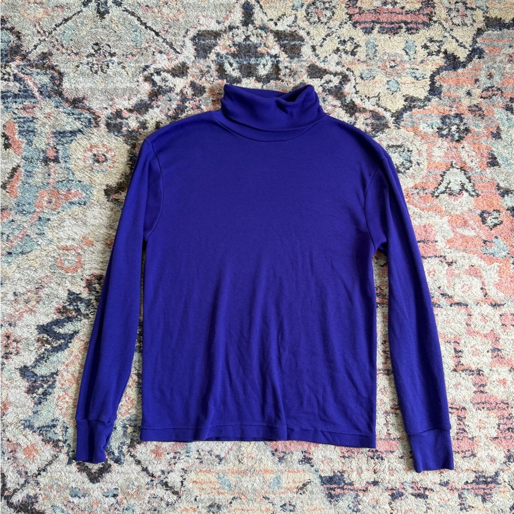 Vintage Purple Turtleneck Sweater